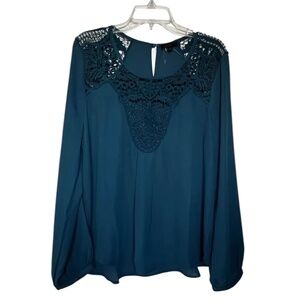 MINE BRAND WOMEN'S SIZE LARGE BLOUSE - NEW WITHOUT TAGS!